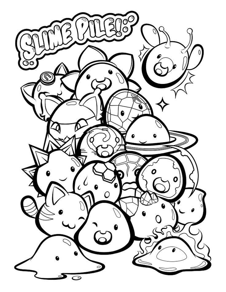 Slime rancher coloring page slime rancher coloring books slime