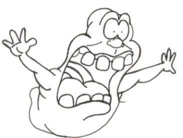 Slimer by superdog cartoon coloring pages slimer ghostbusters