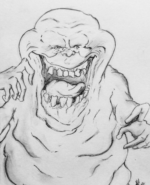 Slimer drawing cartoon amino