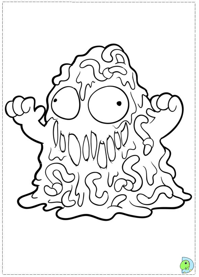 The trash pack coloring page