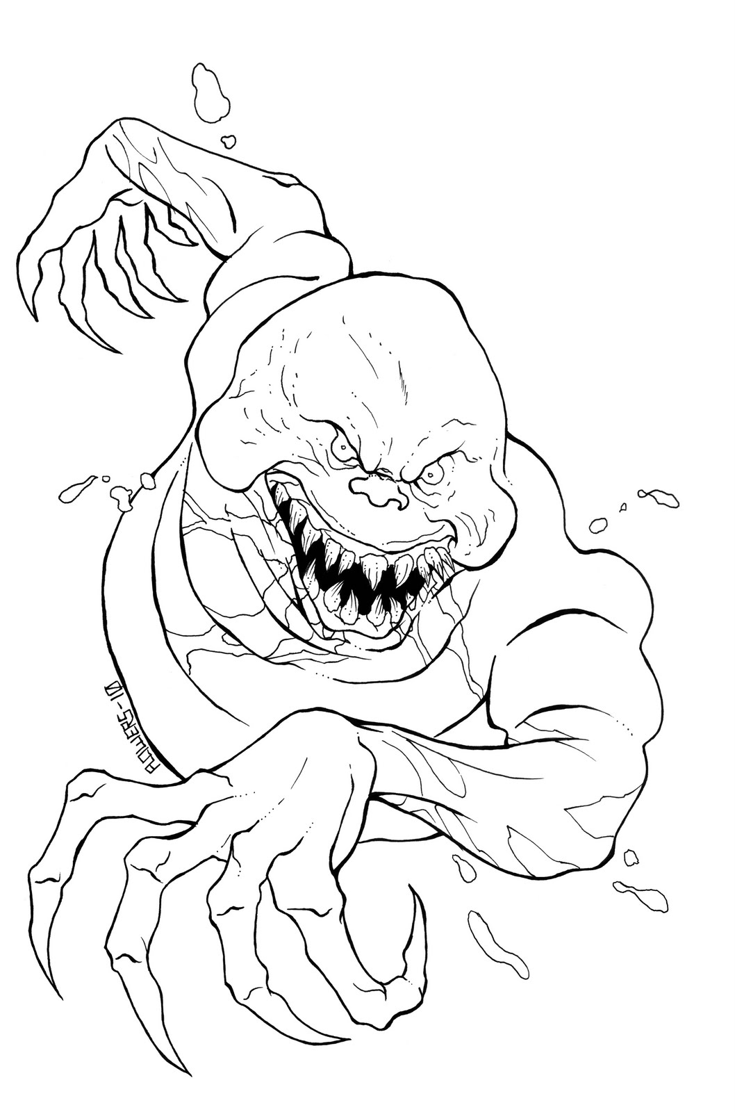 Scary coloring pages