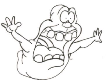 Slimer by superdog on deviantart cartoon coloring pages slimer ghostbusters