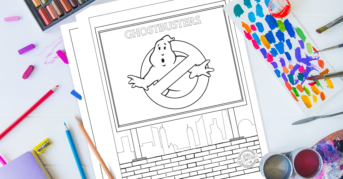 Ghostbusters free printable coloring pages for kids kids activities blog