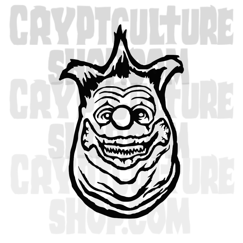 Killer klowns from outer space fatso vinyl decal â crypt culture