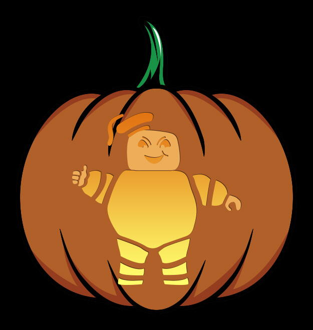 Pop culture pumpkin stencils