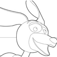 Slinky dog coloring pages