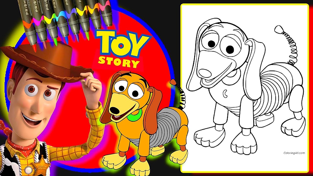 Coloring slinky dog ð disney toy story disney coloring pages