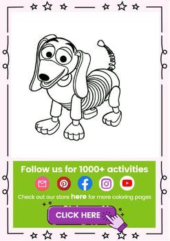 Toy story printable worksheet coloring pages by the learning apps