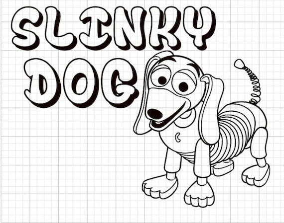 Slinky dog toy story land disney iron on decal for shirt