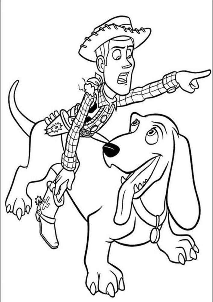 Free easy to print toy story coloring pages