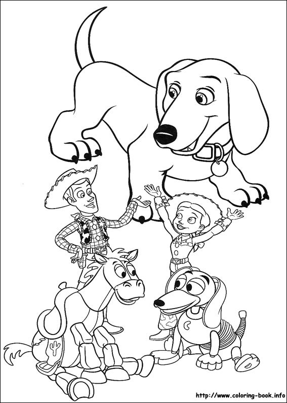 Toy story coloring picture