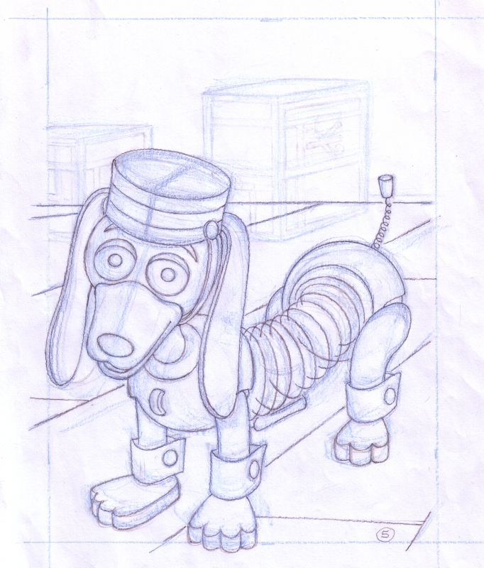 Disneypixars toy story hawaiian vacation coloring book art featuring slinky dog by mike decarlo in philip r freys disneypixar toy story ic art gallery room