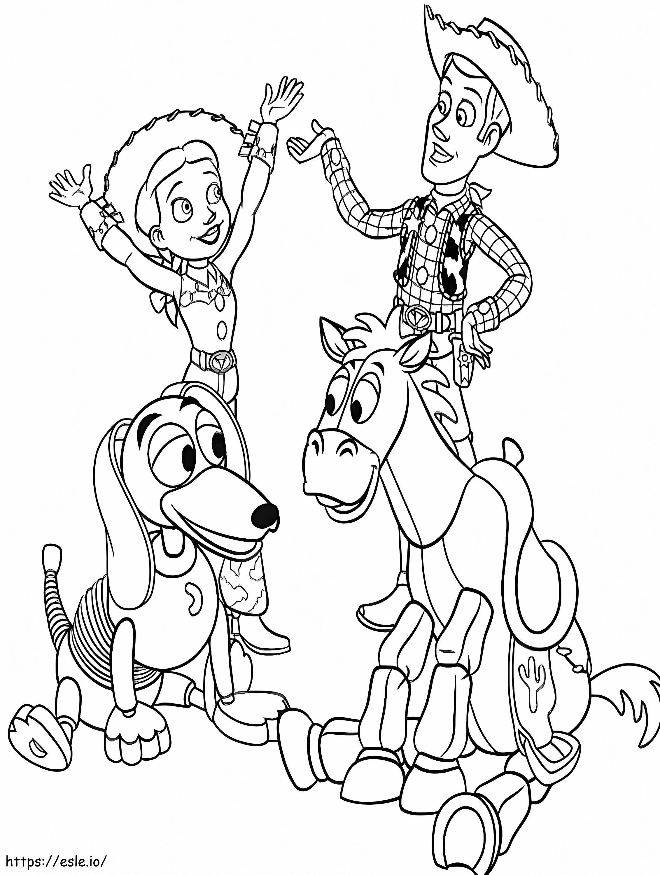 Bullseye de toy story coloring page