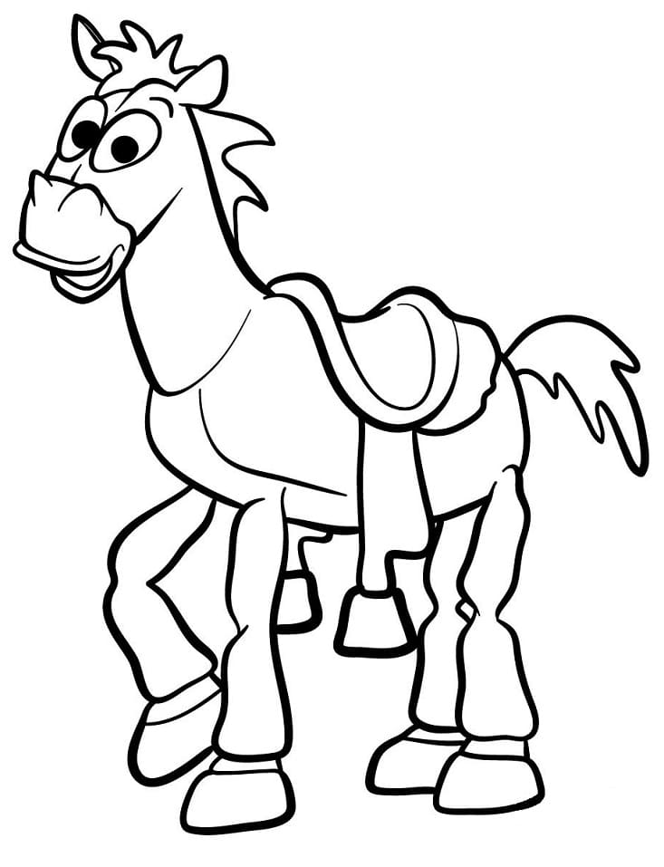 Bullseye from toy story coloring page