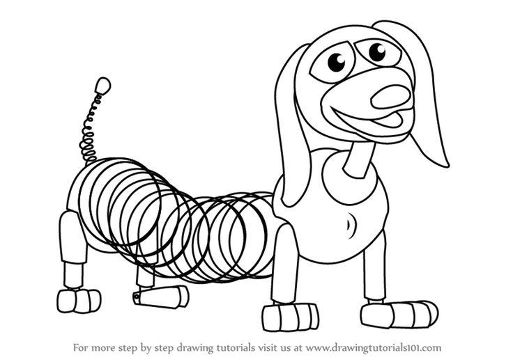 Learn how to draw slinky dog from toy story toy story step by step drawing tutorials toy story tattoo toy story toy story slinky