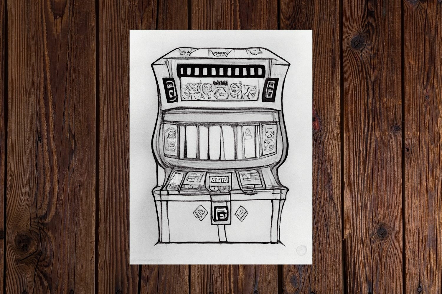 Slot machines coloring pages