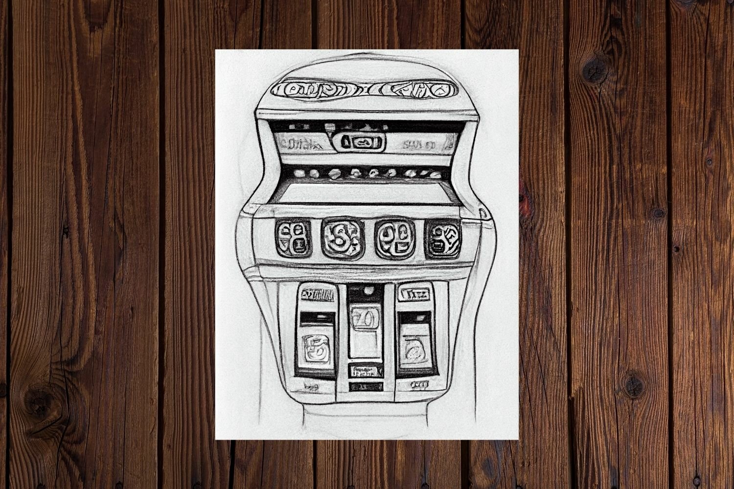 Slot machines coloring pages