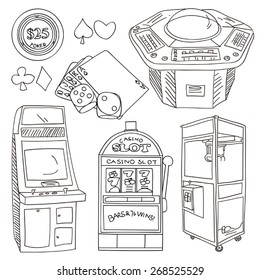 Slot machine doodle images stock photos d objects vectors