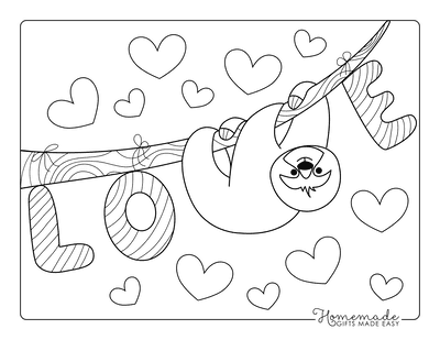 Adorable heart coloring pages for kids adults