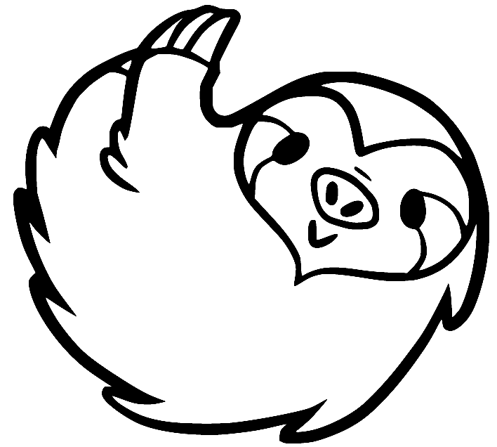 Sloth coloring pages printable for free download