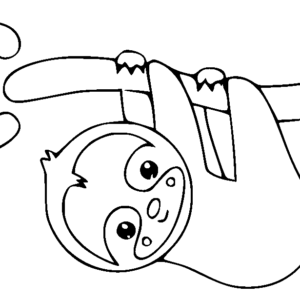 Sloth coloring pages printable for free download