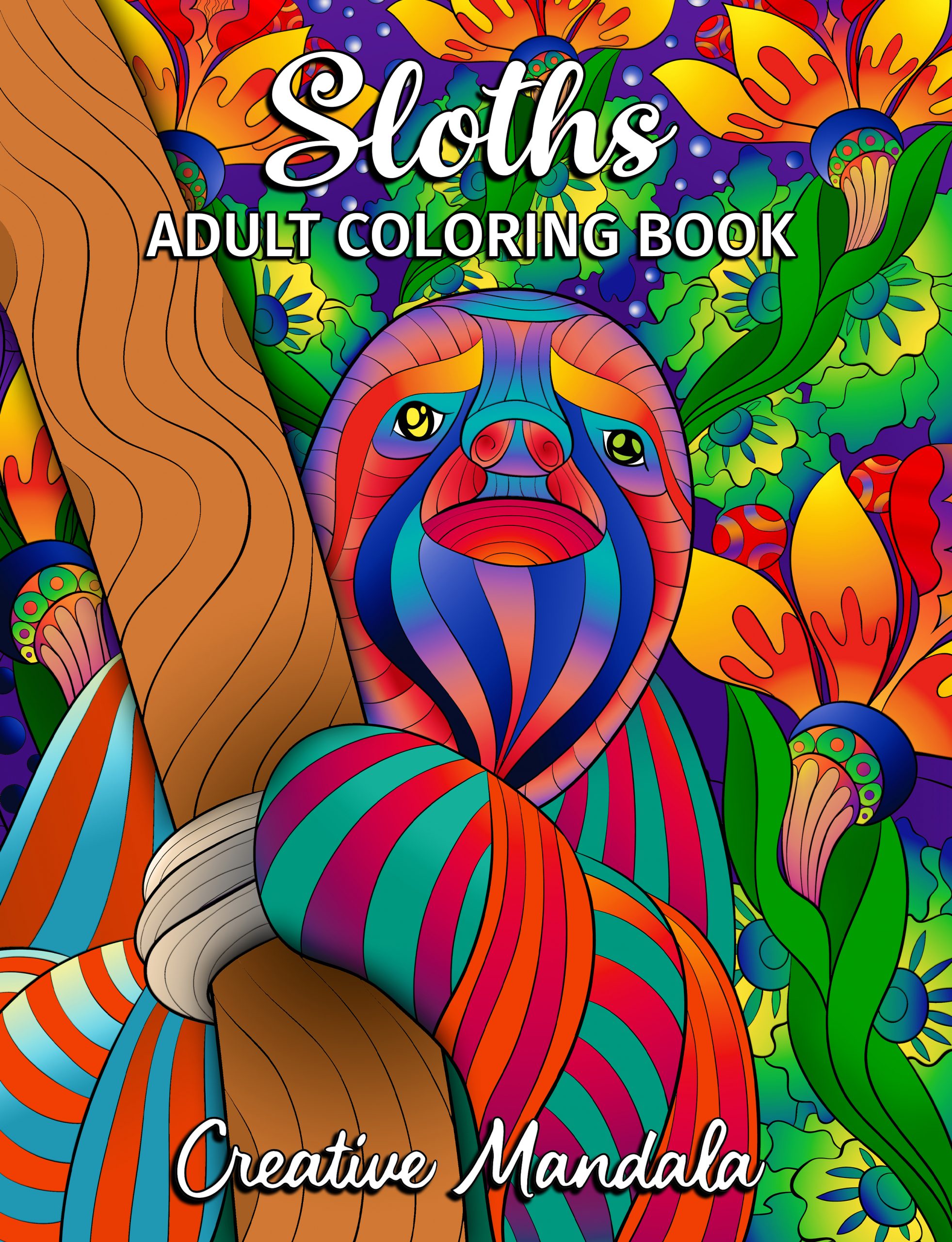 Sloth coloring book