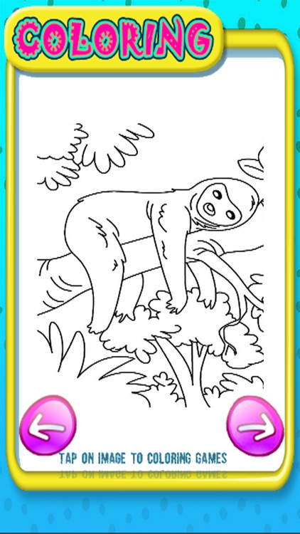 Animal sloth game coloring book for kids by piyawan chumnanchanan