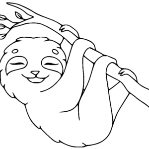 Sloth coloring pages printable for free download