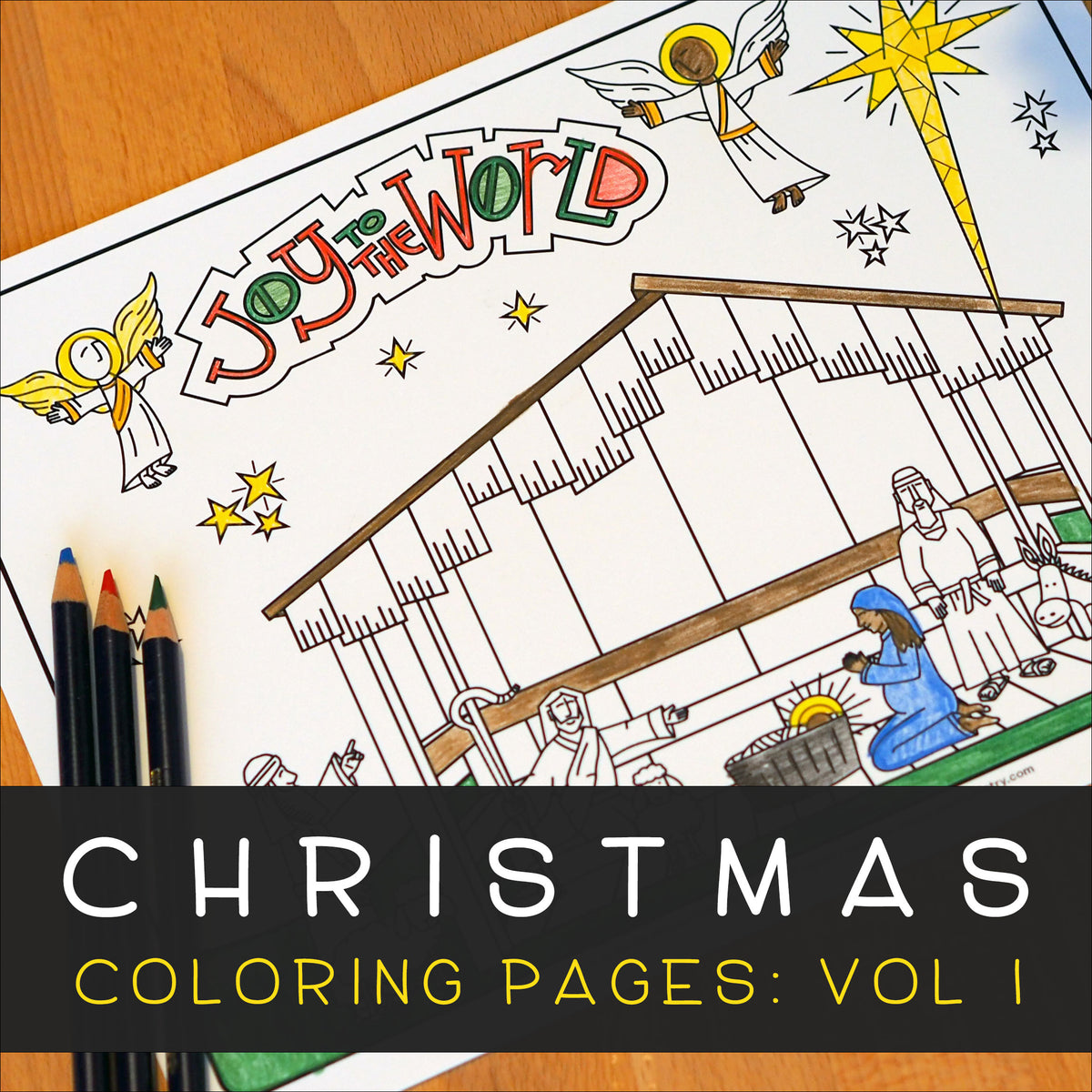 Christmas coloring pages volume â illustrated ministry