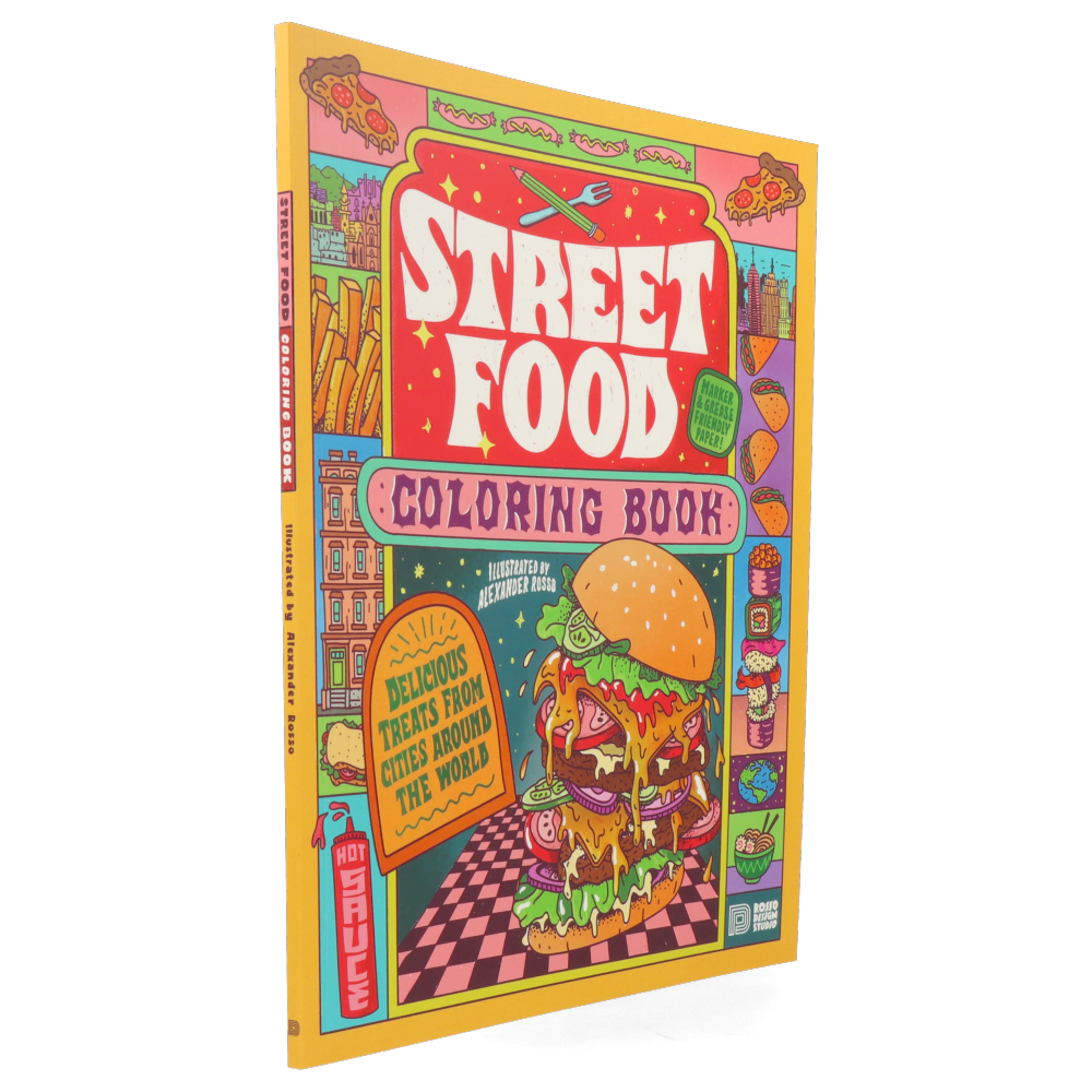 Street food coloring book