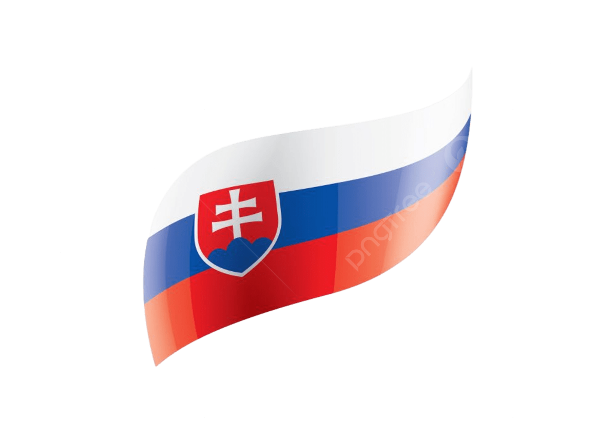 Slovakia national flag png vector psd and clipart with transparent background for free download