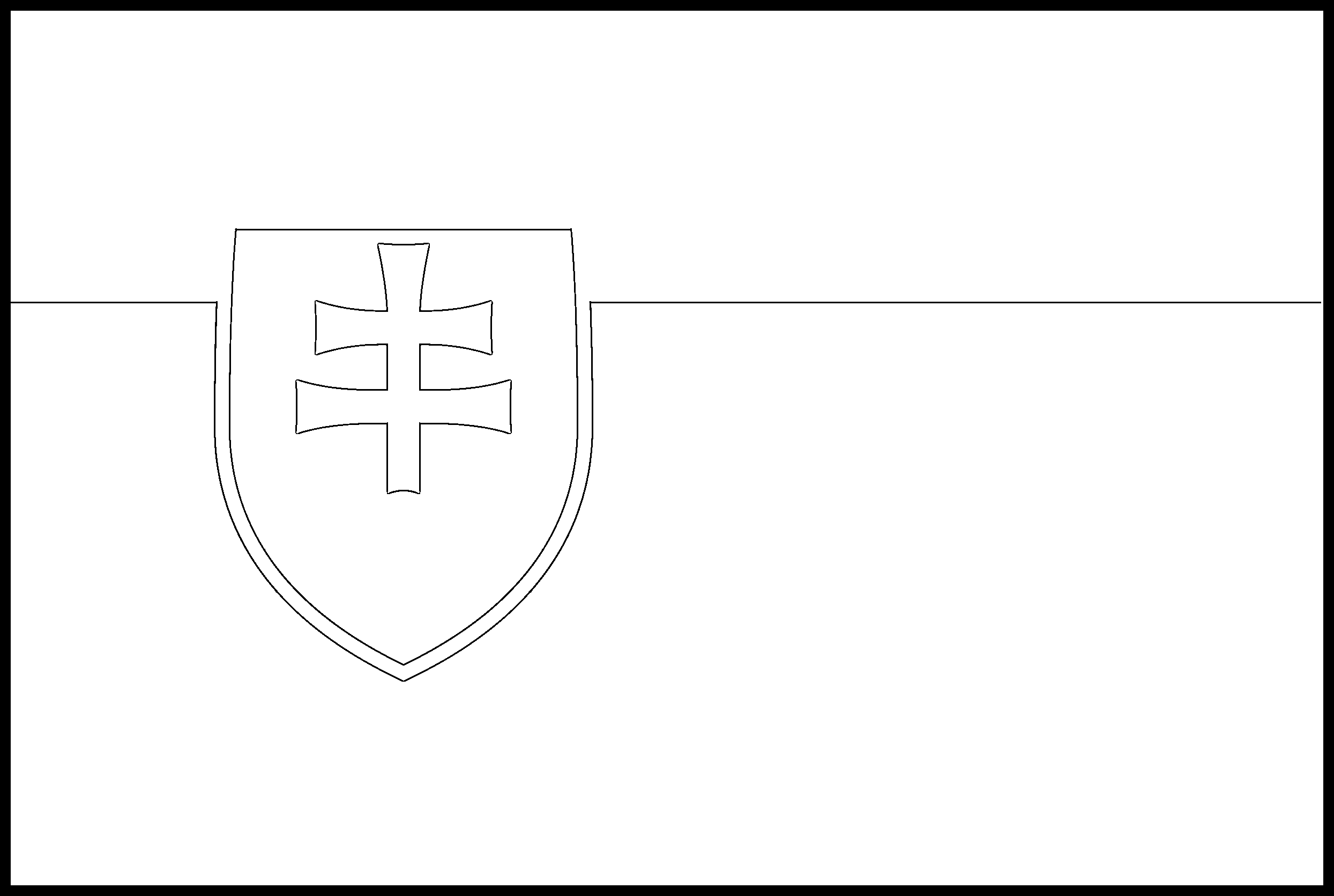 Slovakia flag colouring page â flags web