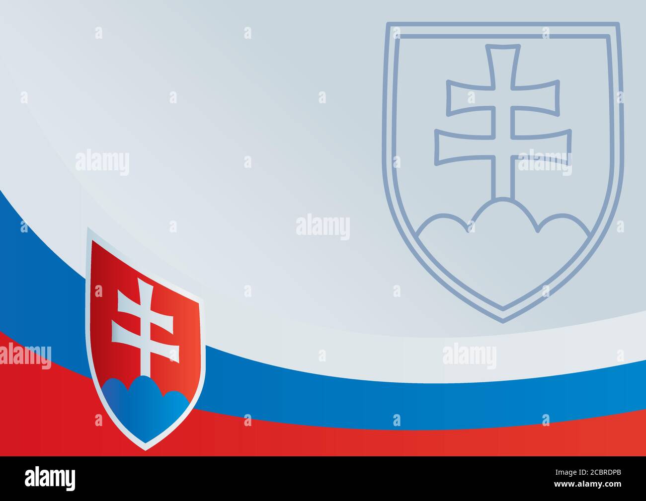 Slovak coat of arms stock vector images