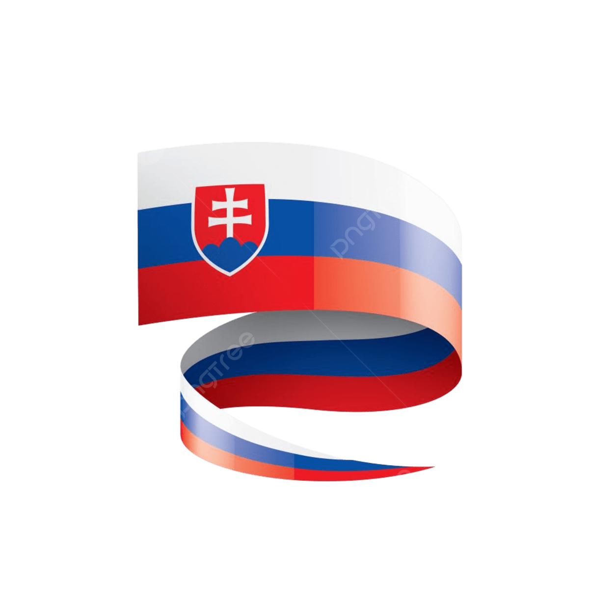 Slovakia national flag png vector psd and clipart with transparent background for free download