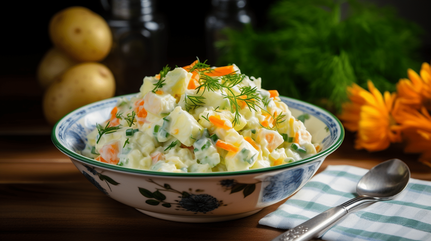 Slovak christmas potato salad recipe