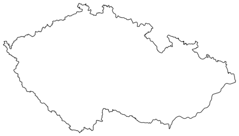 Outline map of czech republic coloring page free printable coloring pages