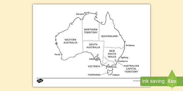 Printable map of stralian territories pdf teacher made