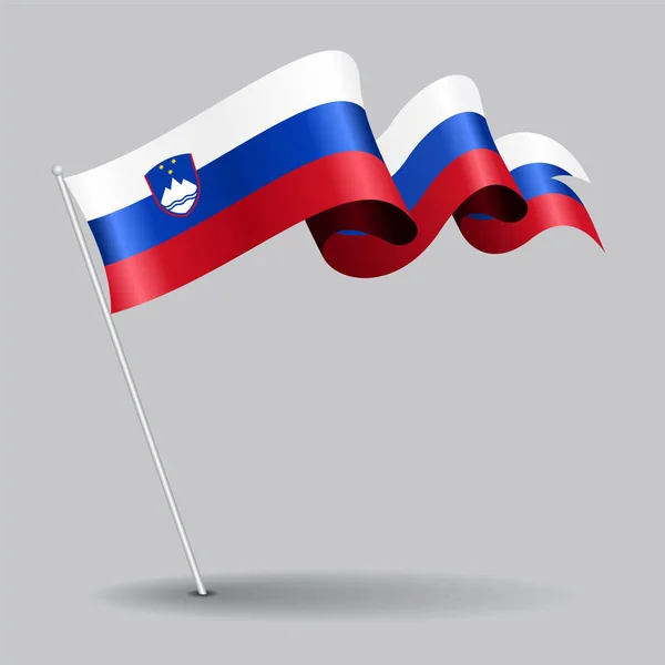 Russian pin wavy flag vector illustration stock vector by khvost