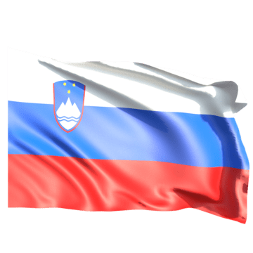 Slovenia flag waving png vector psd and clipart with transparent background for free download