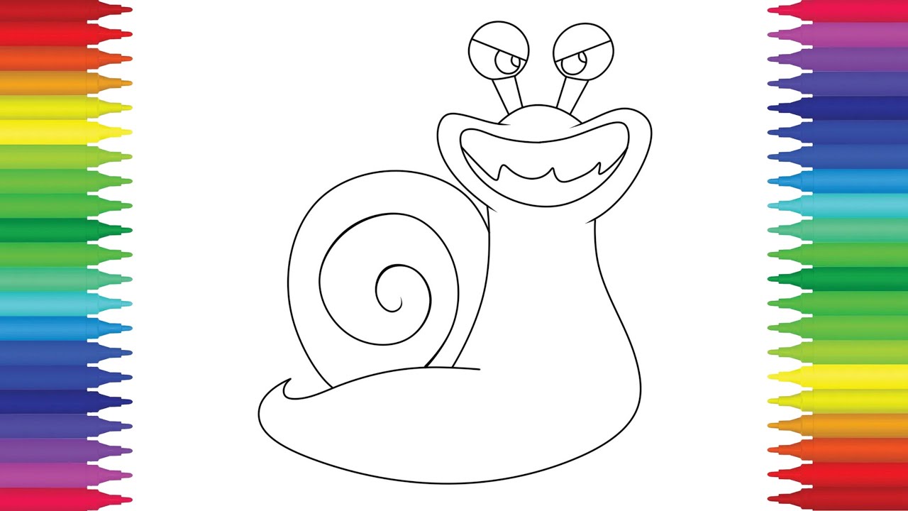 Slow seline from garten of banban coloring page