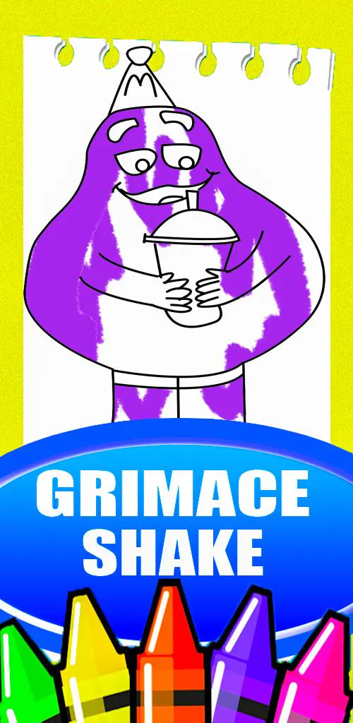 Download the grimace shake coloring apk v for android