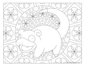 Slowpoke pokemon pokemon coloring pages pokemon coloring coloring pages