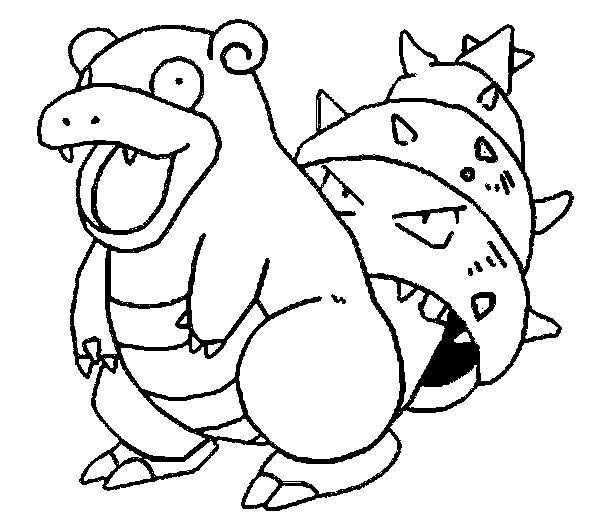 Slowbro pokemon coloring sheets coloring pages tattoo outline drawing