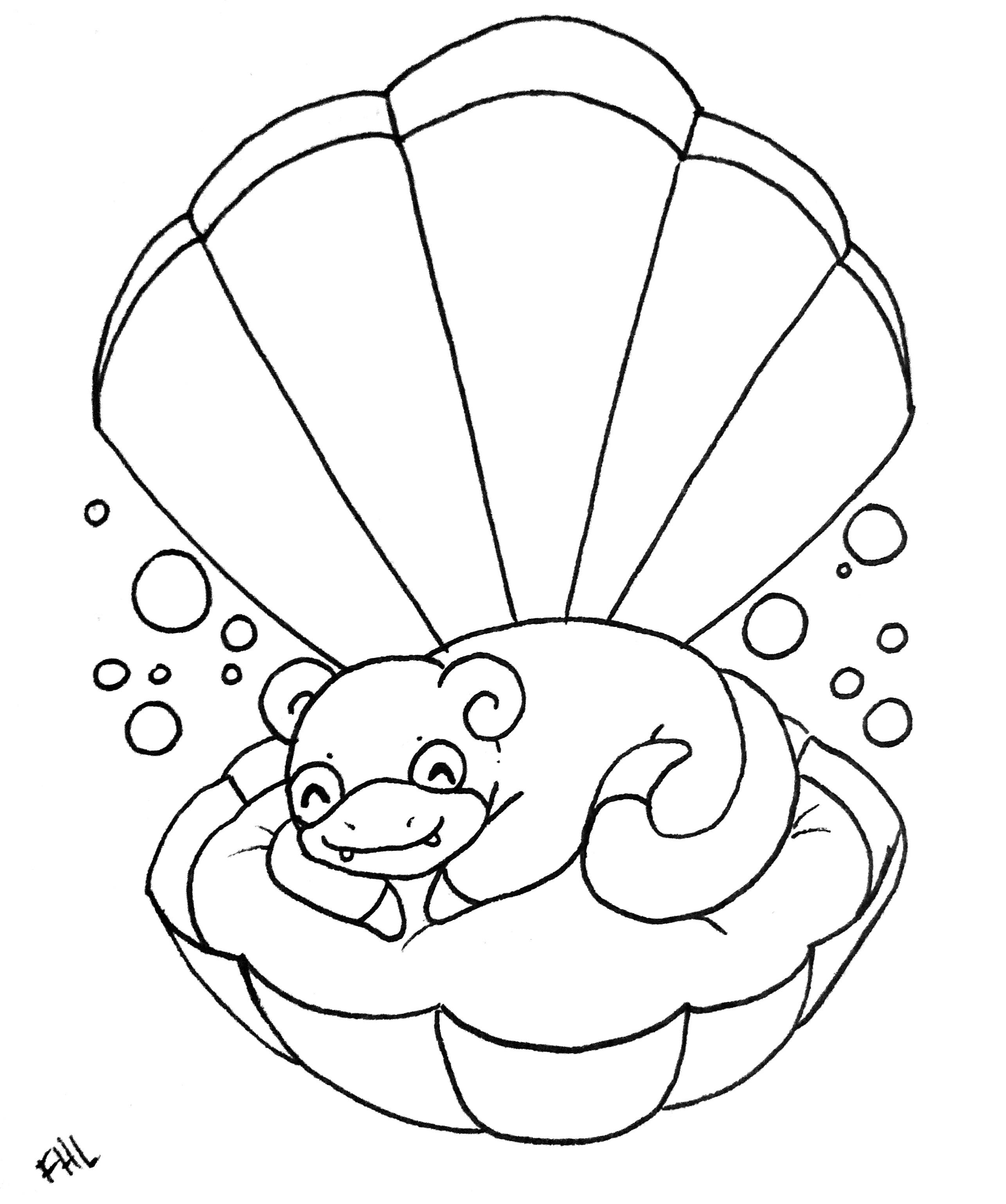 Slowpoke is my favorite pokãmon so i drew this lil cutie âï may go back and add color later but i had to share rpokemon