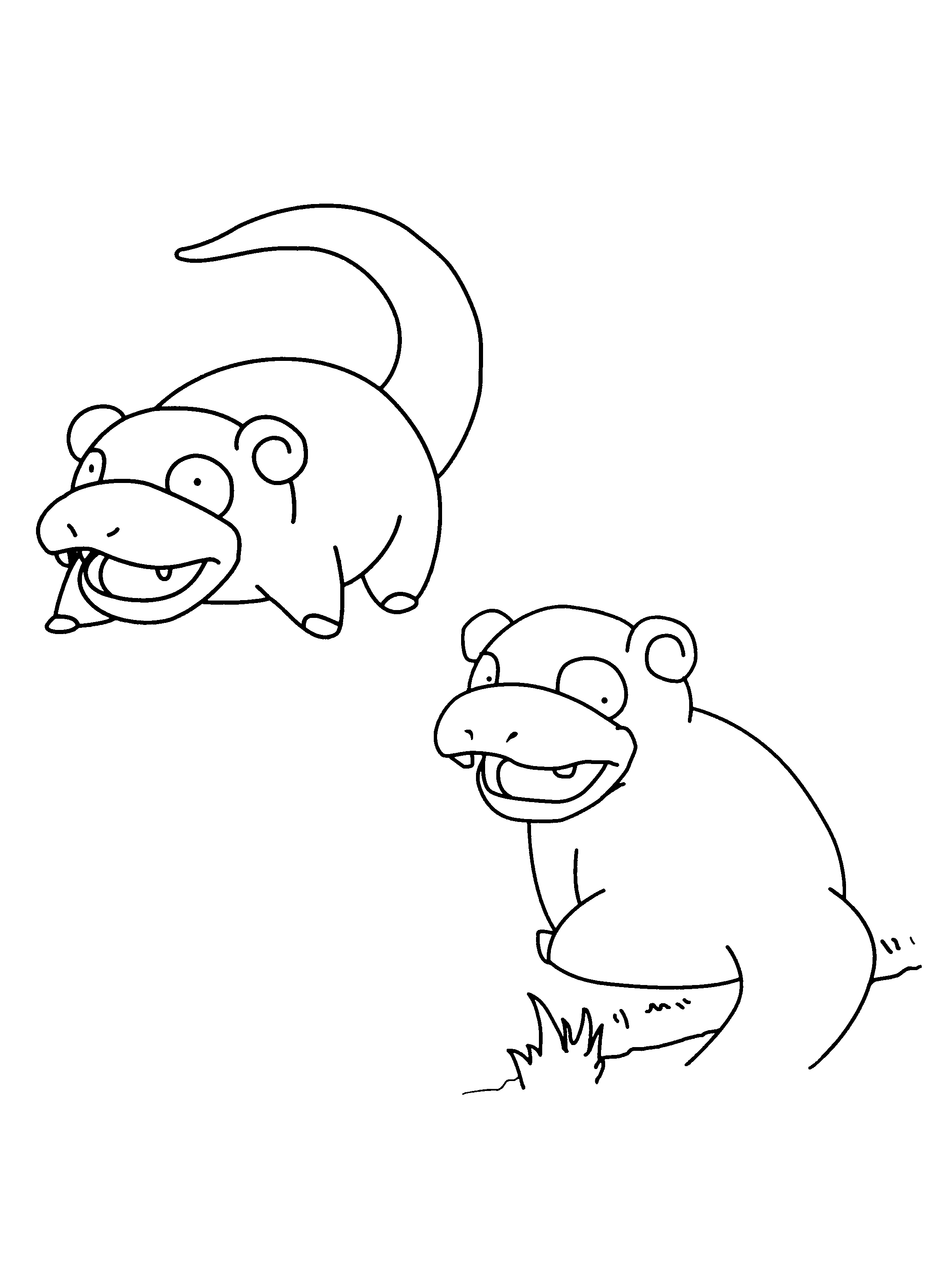 Slowbro pokemon sketch pokemon coloring pages