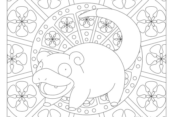 Slowpoke pokemon pokemon coloring pages pokemon coloring coloring pages