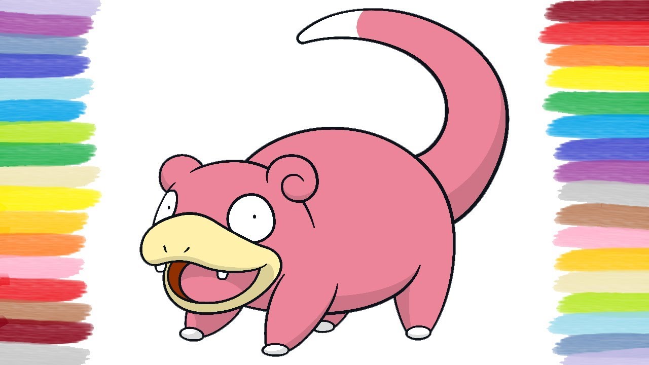 How to color slowpoke pokãon