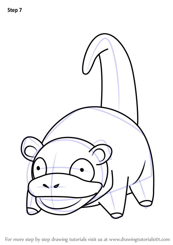 How to draw slowpoke from pokemon go pokemon go step by step