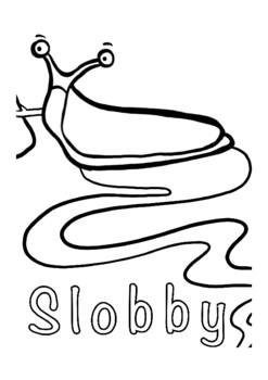 Slobby the slug coloring pages by books that blend tpt