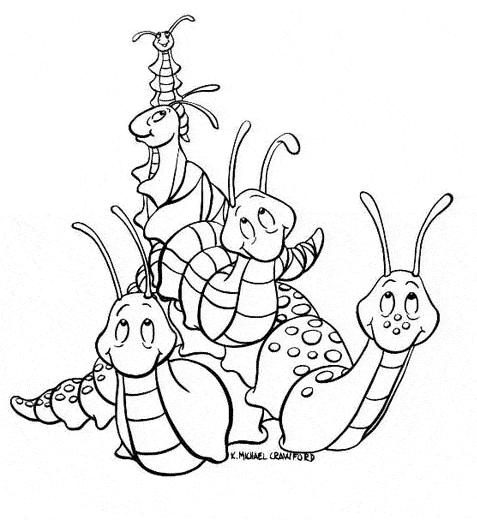 Slug coloring page